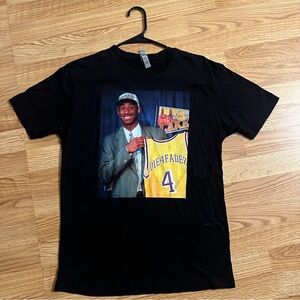 Kobe Bryant NBA Draft Day Black Graphic Tee